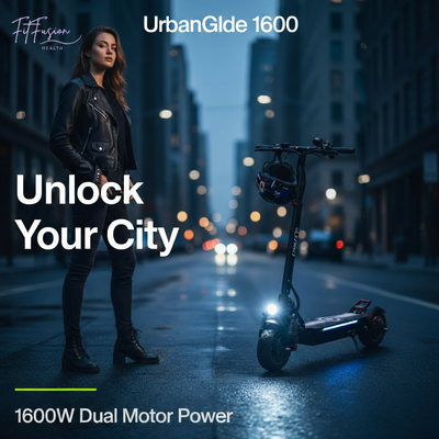 1600W Dual Motor City Electric Scooter – High Power, Foldable Urban E-Scooter for Adults