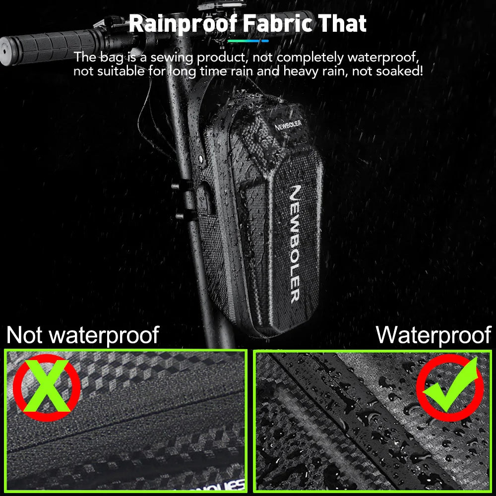 NEWBOLER 3L/5L Electric Scooter Front Bag with USB Port Waterproof Quick Release EVA Electric Scooter Bag Universal Scooter