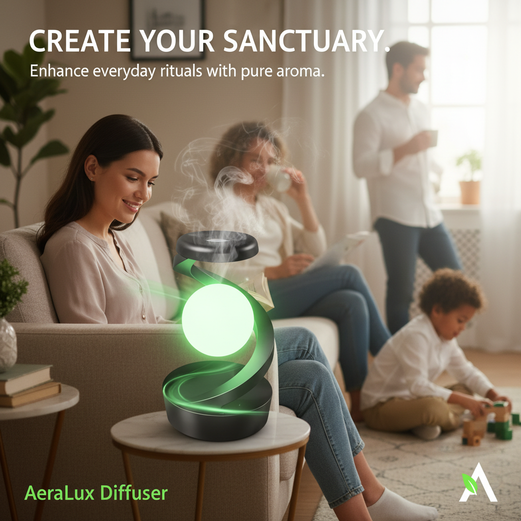 Rotating Levitating Night Light with RGB Colors & Wireless Charging: 1-Second Palm-Activated Spin, Motion-Sensing – Futuristic Lighting for Australian Bedrooms & Offices