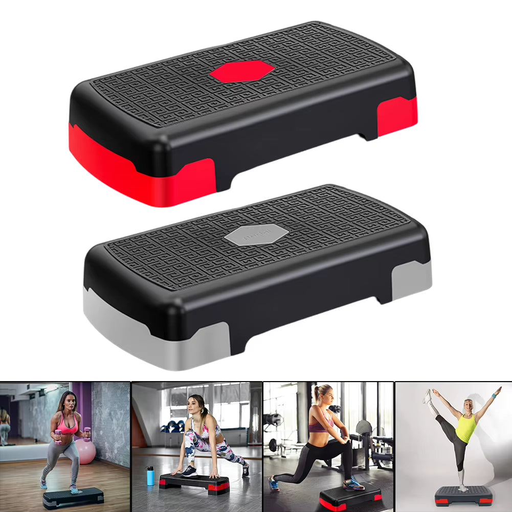 Gym Exercise Foot Pedal Adjustable Body Building Stepper Non-Slip Stable 200KG Load-Bearing Portable Fitness Equipment