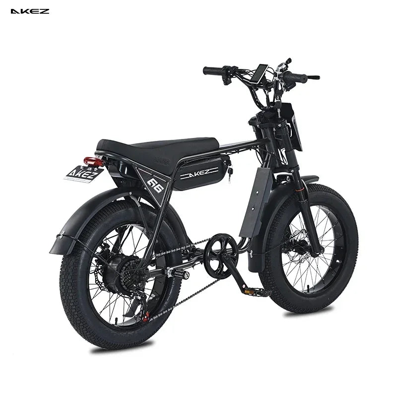 Conquer Every Terrain—AKEZ 1500W Fat Tire Electric Bike for Adults