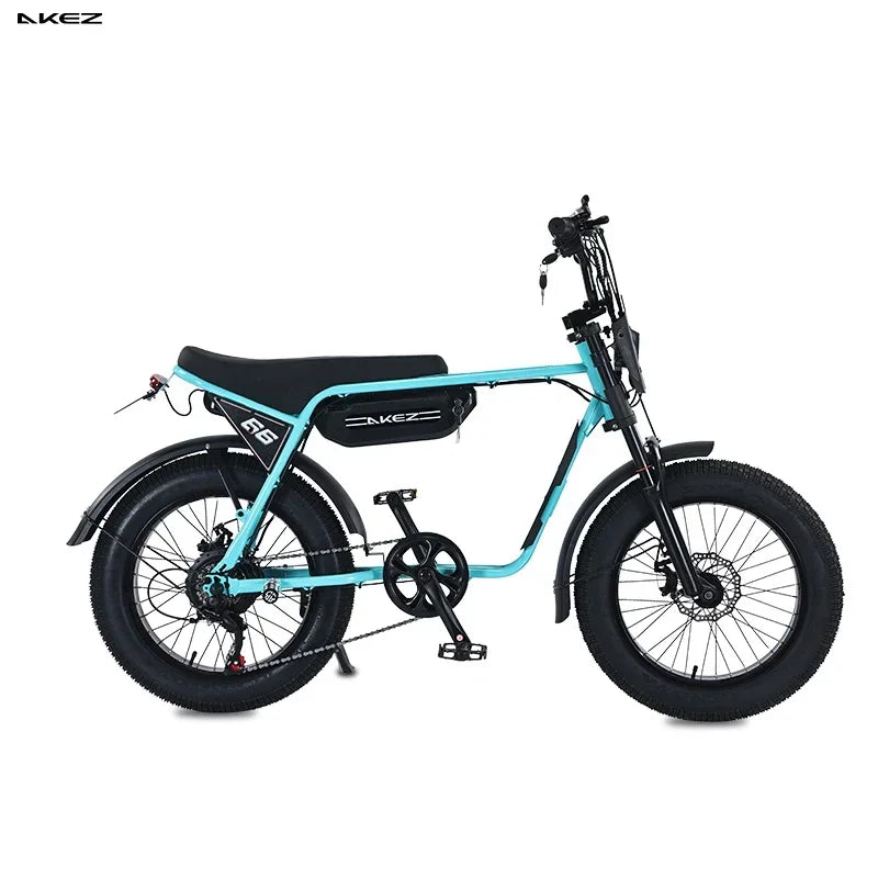 Conquer Every Terrain—AKEZ 1500W Fat Tire Electric Bike for Adults