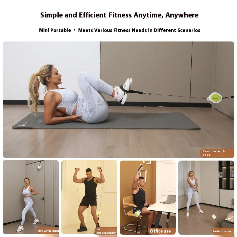 Portable Fitness Elastic Bands Set Agility Training Kickboxing Chest Exercise Equipment Weight Bar Home Gym Equipment Sport