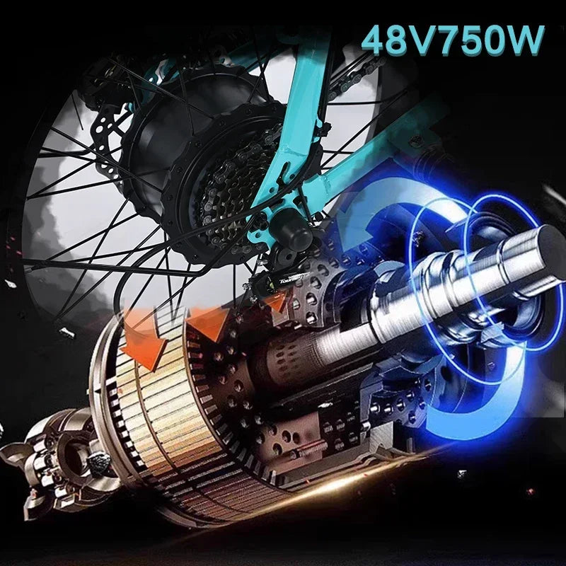 Conquer Every Terrain—AKEZ 1500W Fat Tire Electric Bike for Adults