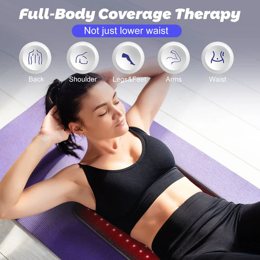 Full-Body Relief—Red & Infrared LED Therapy Belt for Face, Body, and Joints