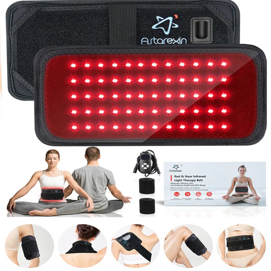 Targeted Relief—Infrared LED Heating Massage Belt for Back & Waist