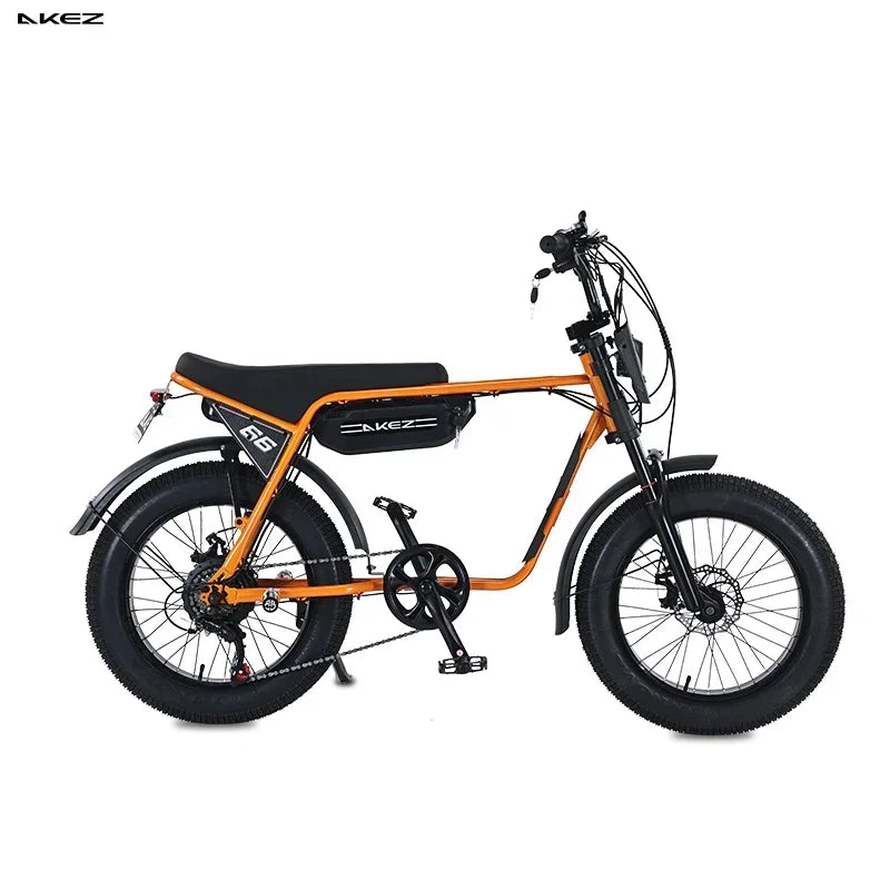 Conquer Every Terrain—AKEZ 1500W Fat Tire Electric Bike for Adults