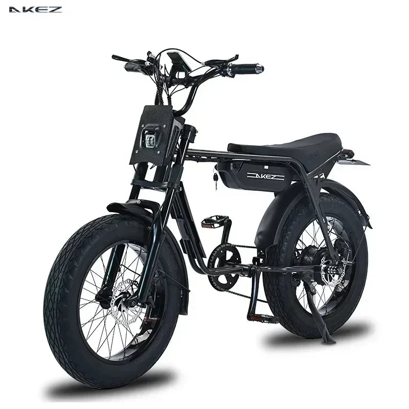 Conquer Every Terrain—AKEZ 1500W Fat Tire Electric Bike for Adults