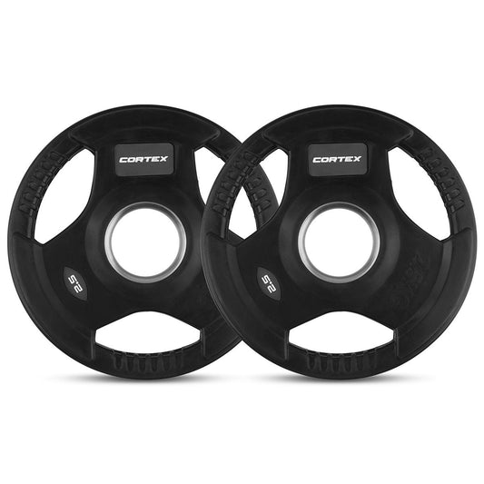CORTEX 2.5kg Tri-Grip V2 50mm Olympic Plates (Pair)