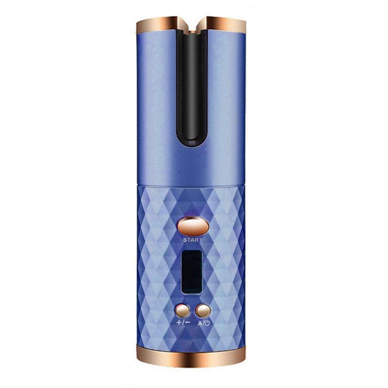 Effortless Curls Anywhere – LCD Cordless Auto Rotating Hair Curler