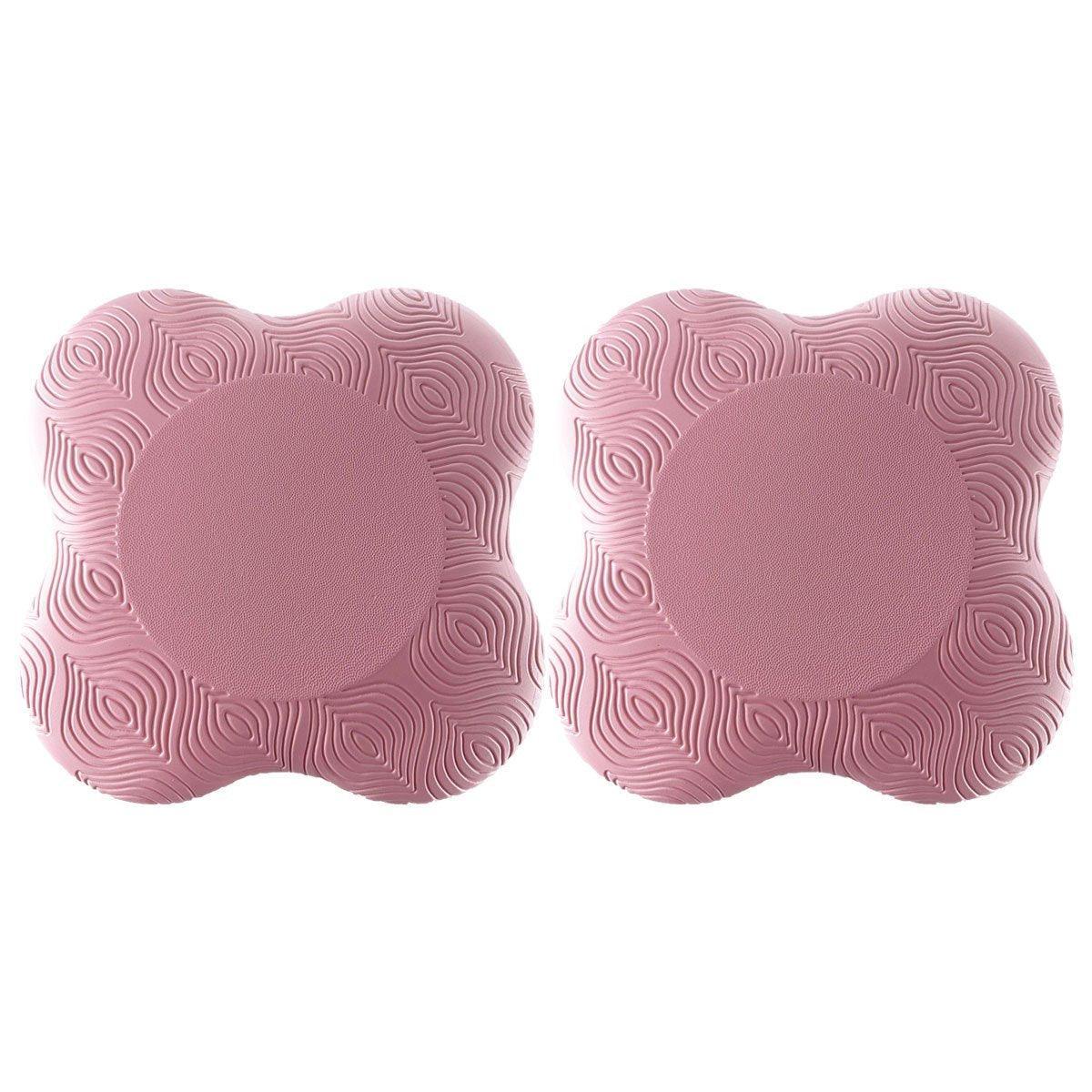 2pcs Thick Yoga Kneeling Mat Knee Cushion for Elbow Support Gym Workout Pad - Purple