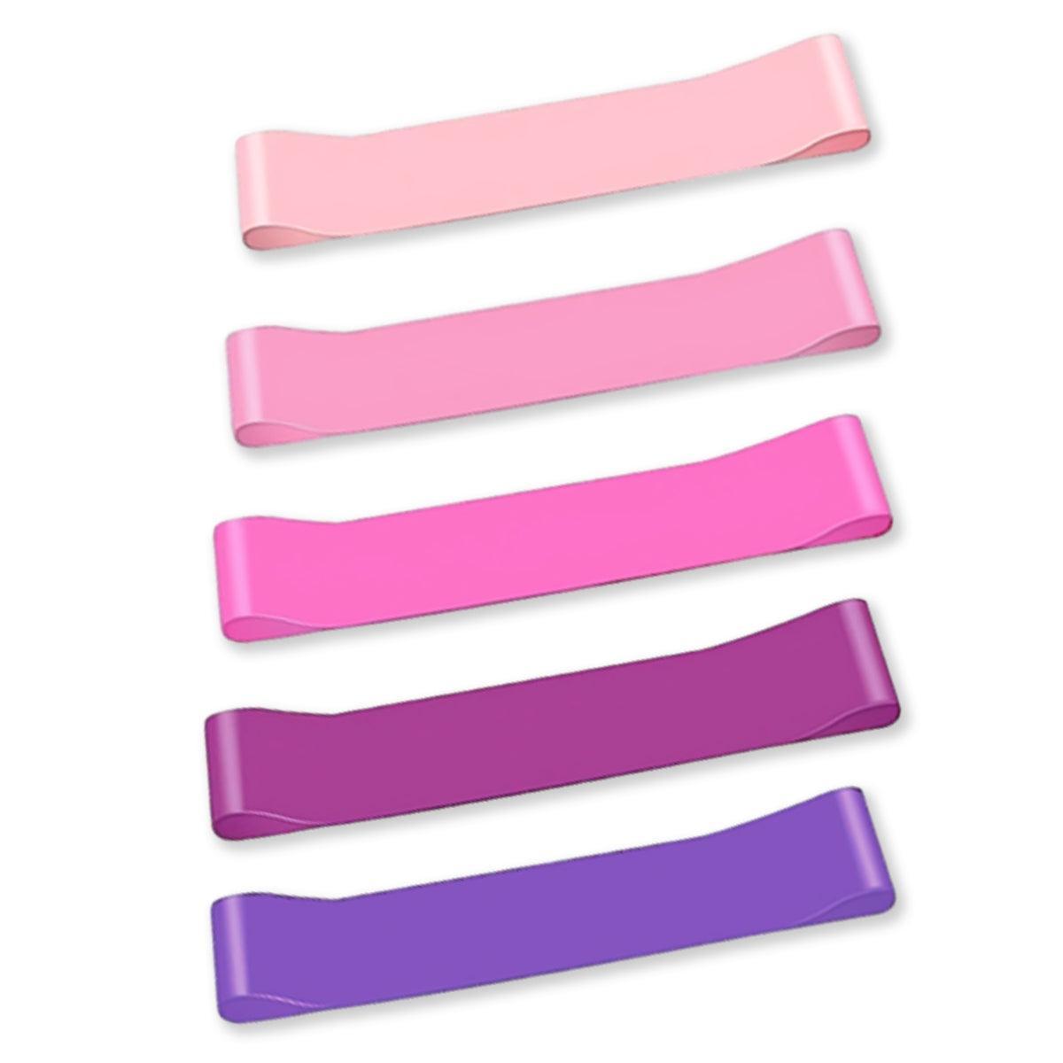 Exercise Resistance Bands Loop Power Strength Training Fitness Yoga Pilates Gym - Pink (600*50*0.5MM)
