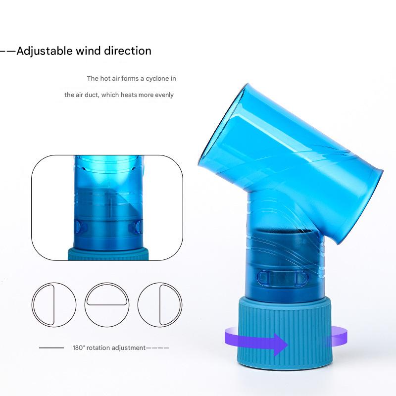 Blue Wind Spin Hair Curler Diffuser - Universal Hair Dryer Attachment for Effortless Waves and Curls