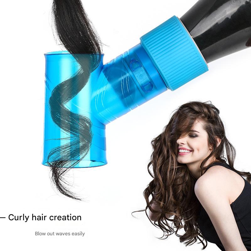 Purple Wind Spin Hair Curler Diffuser - Universal Hair Dryer Attachment for Effortless Waves and Curls