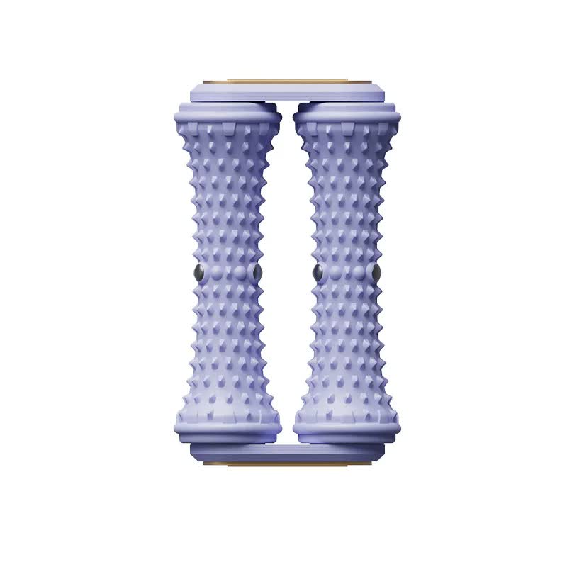Purple Dual Foot Massager Roller - Therapeutic Deep Tissue Tool for Plantar Fasciitis, Arch Pain Relief & Muscle Relaxation