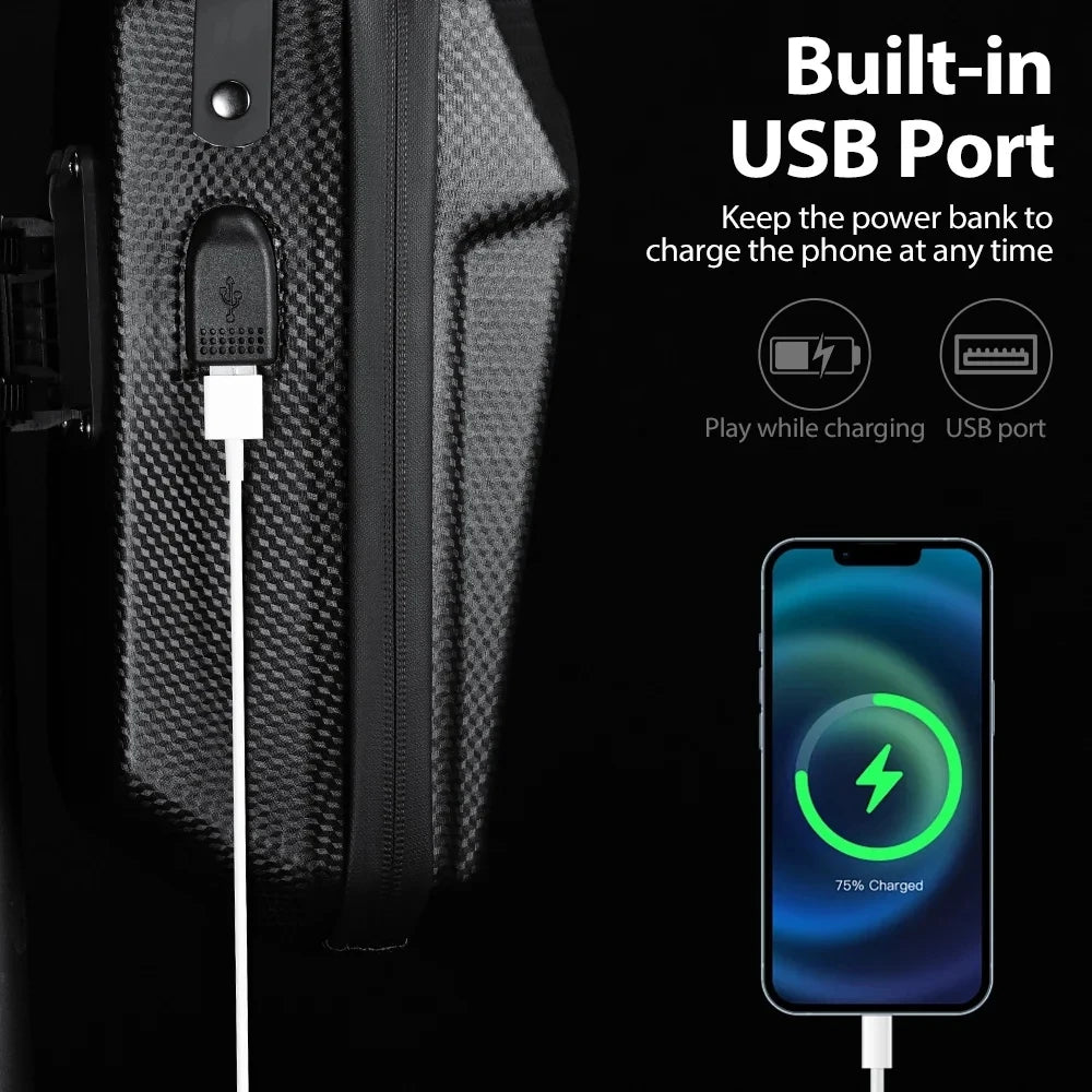 NEWBOLER 3L/5L Electric Scooter Front Bag with USB Port Waterproof Quick Release EVA Electric Scooter Bag Universal Scooter